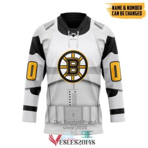 Personalized Star Wars x Boston Bruins May The 4th Be With You Hockey Jersey, Trending Gifts For Fans - Vesles2014s
