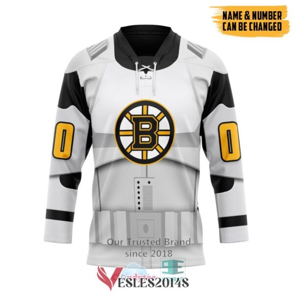 Personalized Star Wars x Boston Bruins May The 4th Be With You Hockey Jersey, Trending Gifts For Fans - Vesles2014s