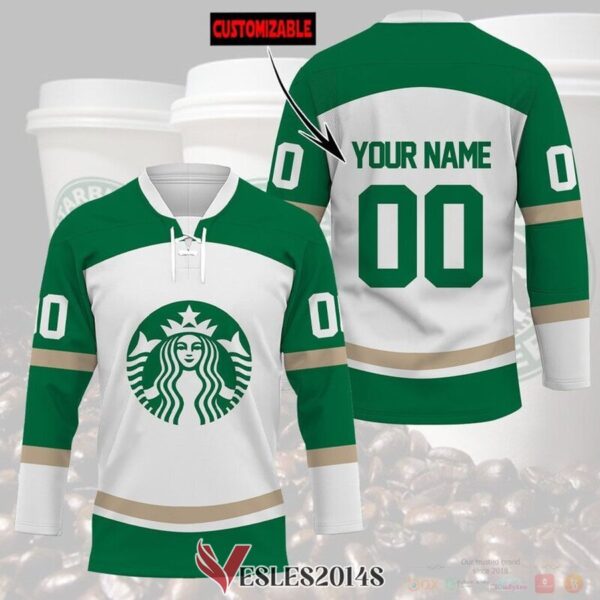 Personalized Starbucks Hockey Jersey, Trending Gifts For Fans - Vesles2014s