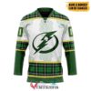 Personalized Tampa Bay Lightning St Patrick Day Hockey Jersey, Trending Gifts For Fans - Vesles2014s