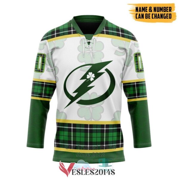 Personalized Tampa Bay Lightning St Patrick Day Hockey Jersey, Trending Gifts For Fans - Vesles2014s