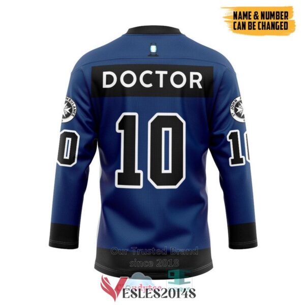 Personalized Tardis Doctor Who Hockey Jersey, Trending Gifts For Fans - Vesles2014s 1