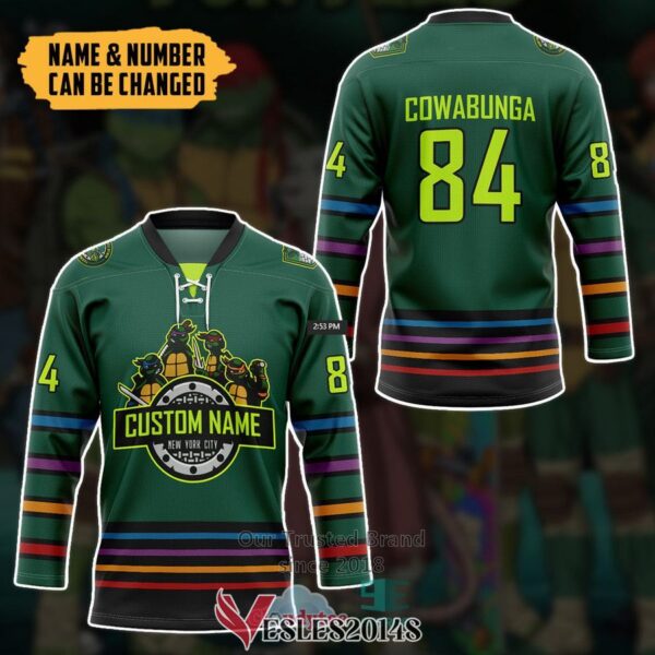 Personalized Teenage Mutant Ninja Turtles Hockey Jersey, Trending Gifts For Fans - Vesles2014s 2