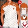Personalized Texas Longhorns Logo White Orange Hawaiian Shirt And Short, Unique Gifts For Friends - Vesles2014S 1