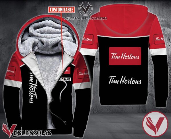 Personalized Tim Hortons Uniform Fleece Hoodie, Unique Gifts For Employee - Vesles2014S 1