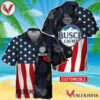 Personalized Tropical Vibes American Flag Busch Light Hawaiian Shirt, Best Summer Gifts For Fans - Vesles2014S