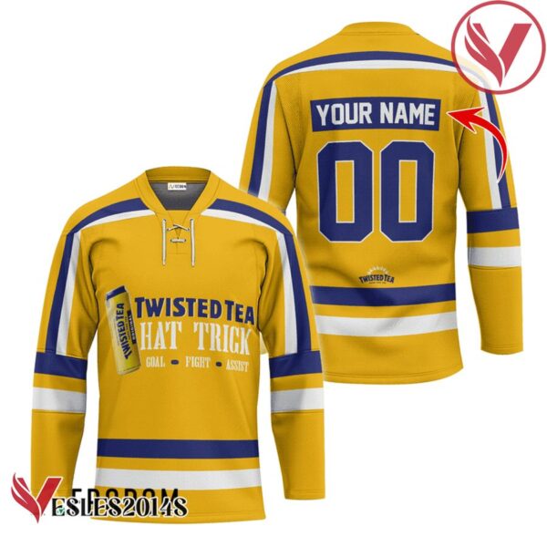Personalized Twisted Tea Hat Trick Hockey Jersey - Vesles2014S