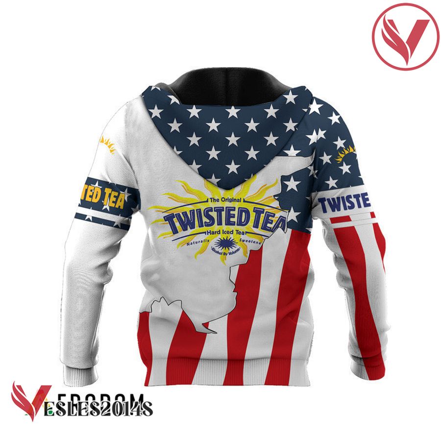 Personalized Twisted Tea USA Flag Hoodie & Zip Hoodie - Vesles2014S 3
