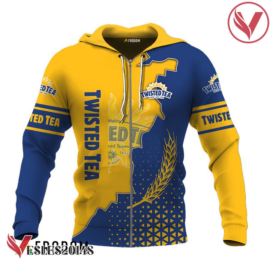 Personalized Twisted Tea Yellow And Blue Cracking Hoodie & Zip Hoodie - Vesles2014S 2