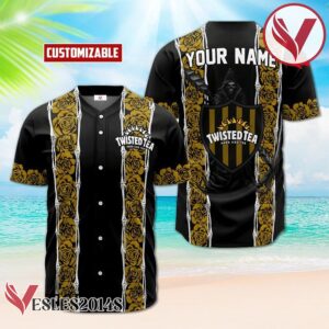 Personalized Twisted Tea Yellow Skeleton Rose Baseball Jersey, Perfect Gifts For Fans - Vesles2014S