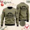 Personalized U.S Flag Busch Light Sweater, Unique Winter Outfits For Fans - Vesles2014S  1
