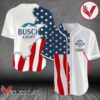 Personalized US Flag Busch Light Baseball Jersey, Perfect Gifts For Fans - Vesles2014S