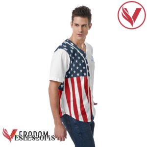 Personalized US Flag Michelob Ultra Baseball Jersey, Perfect Gifts For Fans - Vesles2014S 4