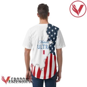 Personalized US Flag Michelob Ultra Baseball Jersey, Perfect Gifts For Fans - Vesles2014S 5
