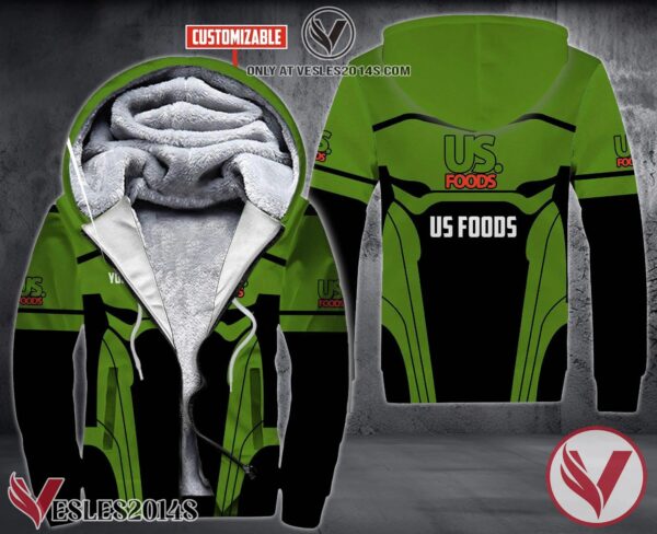 Personalized US Foods Uniform Custom Fleece Hoodie, Unique Gifts For Employee - Vesles2014S 1