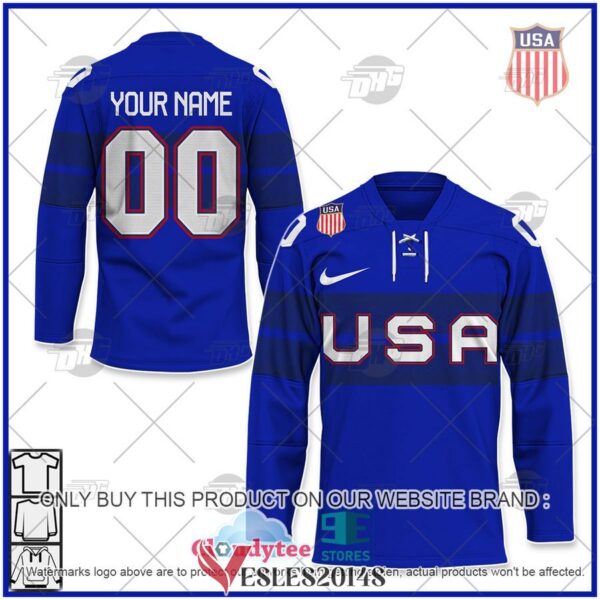 Personalized USA Hockey Alternate 2022 Olympic Hockey Jersey, Trending Gifts For Fans - Vesles2014s