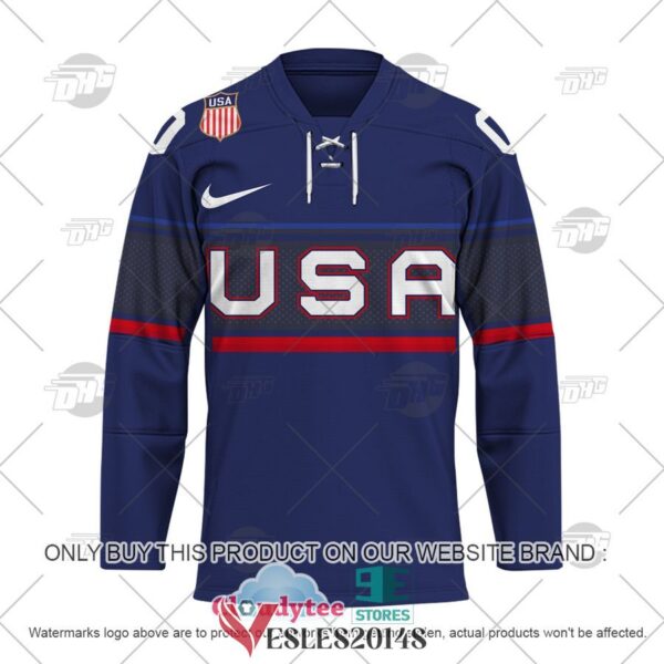Personalized USA Hockey Away 2022 Olympic Hockey Jersey, Trending Gifts For Fans - Vesles2014s 1