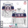 Personalized USA Hockey Home 2022 Olympic Hockey Jersey, Trending Gifts For Fans - Vesles2014s
