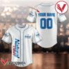 Personalized Unisex White Natural Light Baseball Jersey, Perfect Gifts For Fans - Vesles2014S