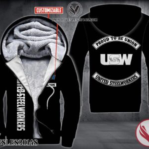 Personalized United Steelworkers Custom All Over Print 3d Fleece hoodie, Unique Gifts For Employee - Vesles2014S 1