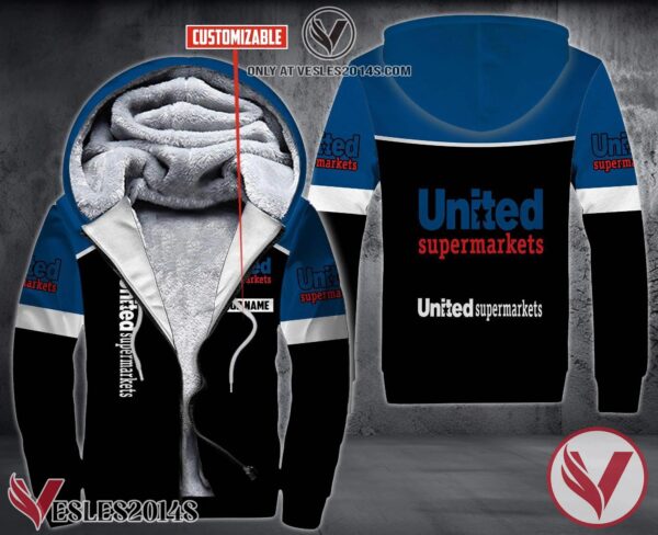 Personalized United Supermarkets Uniform Fleece Hoodie, Unique Gifts For Employee - Vesles2014S 1