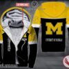 Personalized University Of Michigan Uniform Custom Fleece Hoodie, Unique Gifts For Employee - Vesles2014S 1