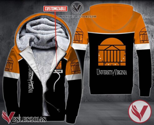 Personalized University Of Virginia Uniform Custom Fleece Hoodie, Unique Gifts For Employee - Vesles2014S 1