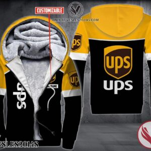 Personalized Ups Uniform Fleece Hoodie, Unique Gifts For Employee - Vesles2014S 1
