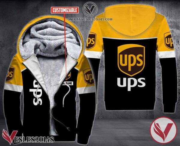 Personalized Ups Uniform Fleece Hoodie, Unique Gifts For Employee - Vesles2014S 1