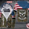 Personalized Usmc Uniform Fleece Hoodie, Unique Gifts For Employee - Vesles2014S 1