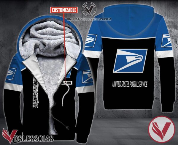 Personalized Usps Uniform Fleece Hoodie, Unique Gifts For Employee - Vesles2014S 1