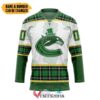 Personalized Vancouver Canucks St Patrick Day Hockey Jersey, Trending Gifts For Fans - Vesles2014s