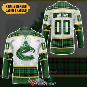 Personalized Vancouver Canucks St Patrick Day Hockey Jersey, Trending Gifts For Fans - Vesles2014s 2