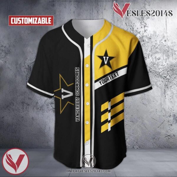 Personalized Vanderbilt Commodores NCAA Baseball Jersey, Unique Gifts For Fans - Vesles2014s