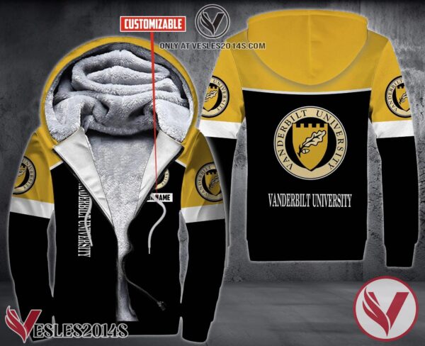 Personalized Vanderbilt University Uniform Custom Fleece Hoodie, Unique Gifts For Employee - Vesles2014S 1