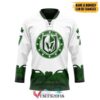 Personalized Vegas Golden Knights 2022 St Patrick Day Hockey Jersey, Trending Gifts For Fans - Vesles2014s