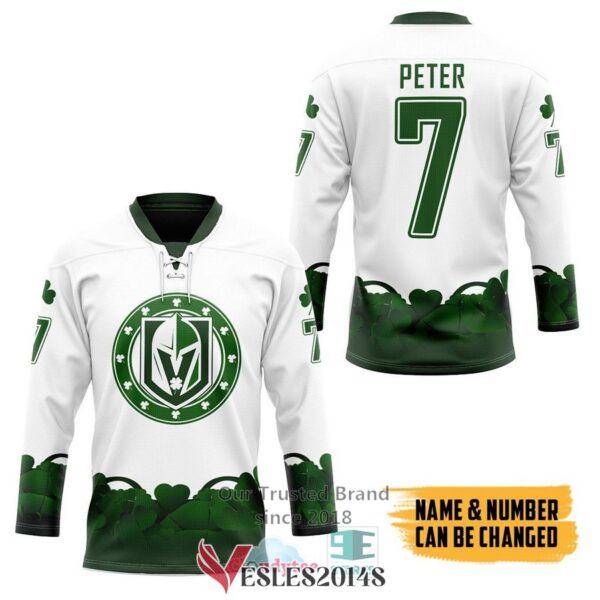 Personalized Vegas Golden Knights 2022 St Patrick Day Hockey Jersey, Trending Gifts For Fans - Vesles2014s 2