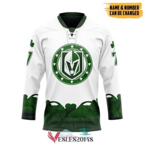 Personalized Vegas Golden Knights 2022 St Patrick Day Hockey Jersey, Trending Gifts For Fans - Vesles2014s