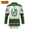 Personalized Vegas Golden Knights St Patrick Day Hockey Jersey, Trending Gifts For Fans - Vesles2014s