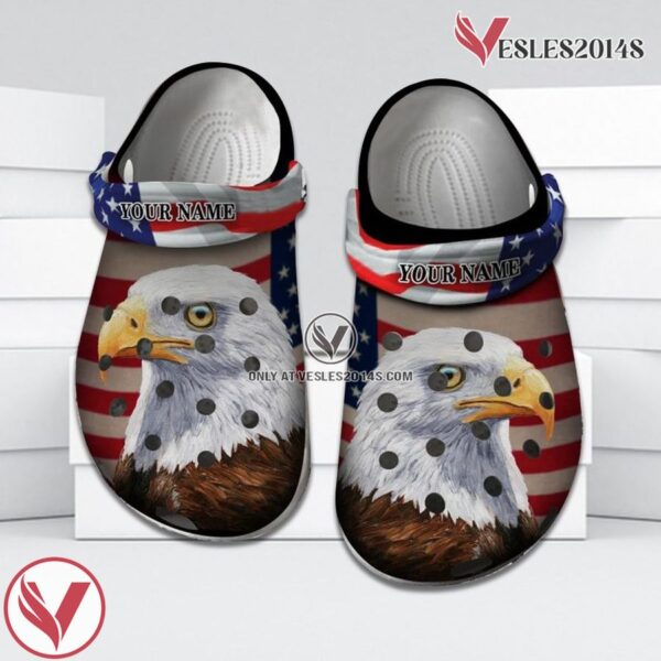 Personalized Veterans Crocs Eagle America Flag Veterans Gift Clog Shoes, Unique Gift From  Vesles2014S