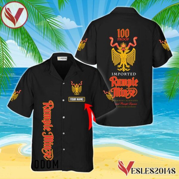 Personalized Vintage Rumple Minze Gin Hawaiian Shirt, Best Summer Gifts For Fans - Vesles2014S