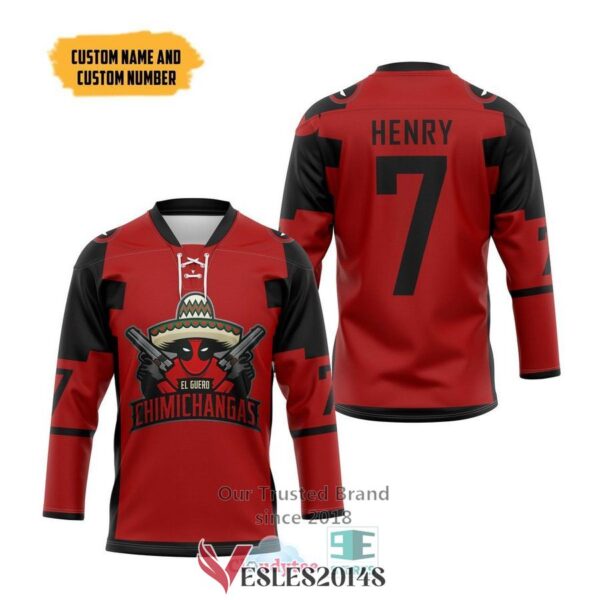 Personalized Wade Wilson Hockey Jersey, Trending Gifts For Fans - Vesles2014s 2