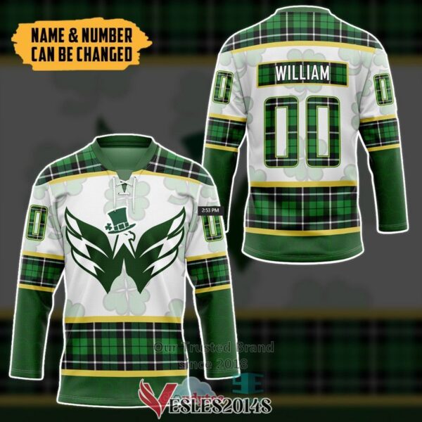 Personalized Washington Capitals St Patrick Day Hockey Jersey, Trending Gifts For Fans - Vesles2014s 2