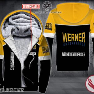 Personalized Werner Enterprises Uniform Fleece Hoodie, Unique Gifts For Employee - Vesles2014S 1