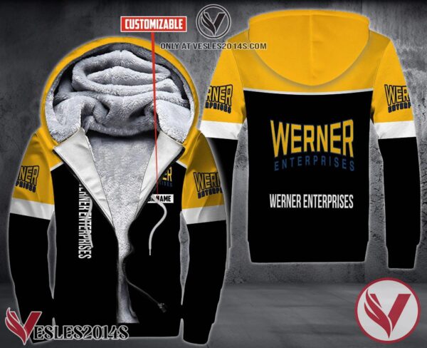 Personalized Werner Enterprises Uniform Fleece Hoodie, Unique Gifts For Employee - Vesles2014S 1