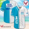 Personalized White Blue Duo Bud Light Next Baseball Jersey, Perfect Gifts For Fans - Vesles2014S