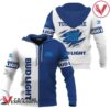Personalized White and Blue Bud Light Claw Hoodie & Zip Hoodie - Vesles2014S