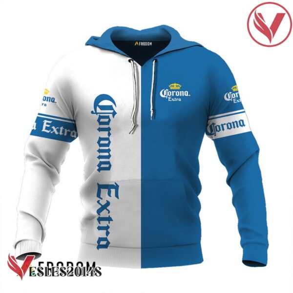 Personalized White and Blue Corona Extra Claw Hoodie & Zip Hoodie - Vesles2014S 1