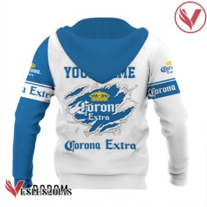 Personalized White and Blue Corona Extra Claw Hoodie & Zip Hoodie - Vesles2014S 3