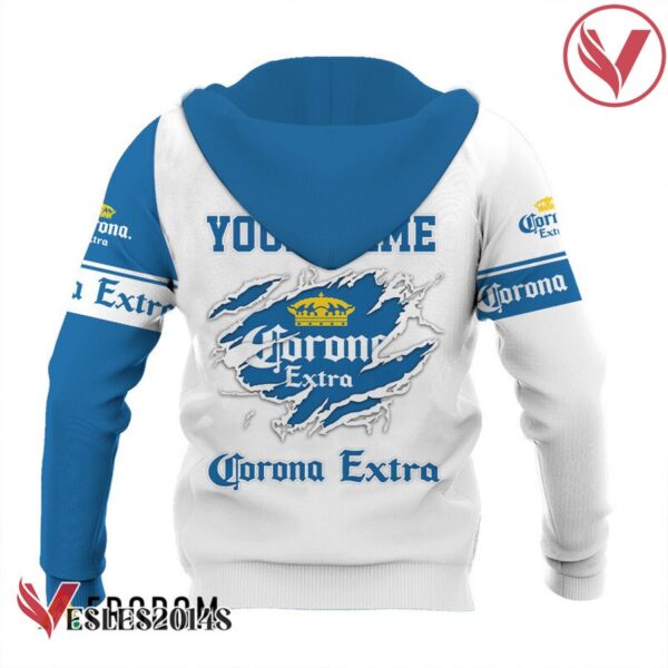 Personalized White and Blue Corona Extra Claw Hoodie & Zip Hoodie - Vesles2014S 3